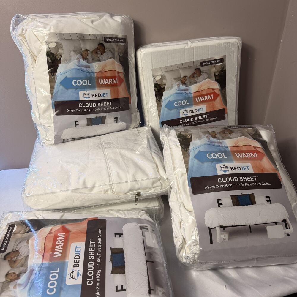 Lot BedJet Cloud Sheet Single Zone King Size (Cooling & Warming) - bundle of 7